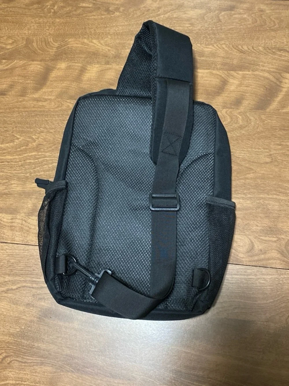 Men's Black Sling Backpack - Minimal Everyday Bag